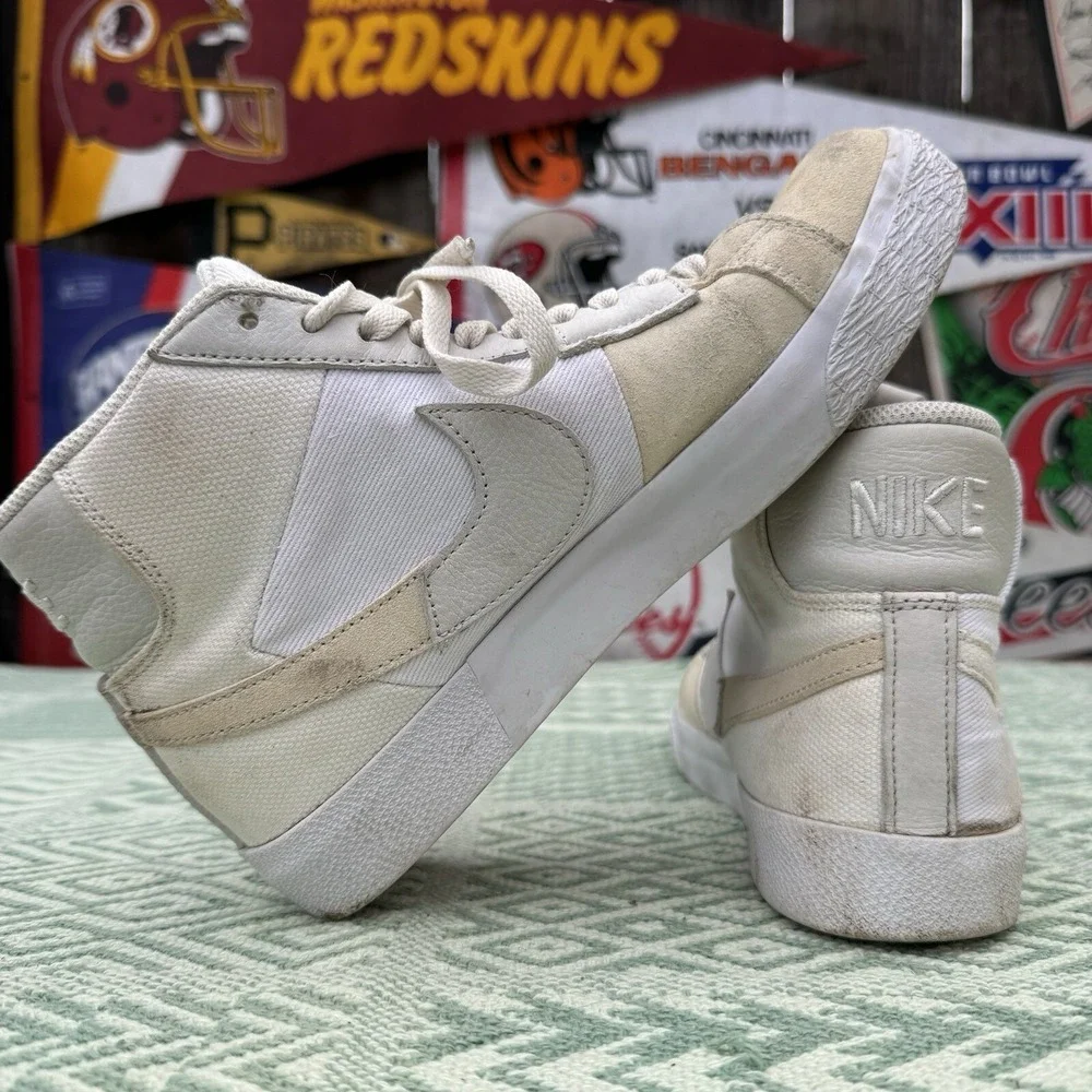 Size 7 - Nike SB Zoom Blazer‎ Mid PRM White Sail Shoes FB3262-100